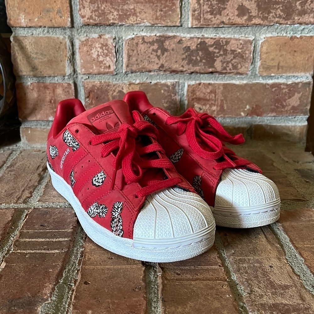 Adidas Superstar X Farm Red Pineapple Sneakers